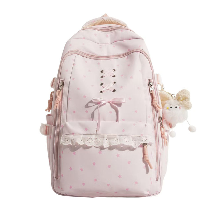 Backpack with Playful Star Motif and Elegant Details Stornfield