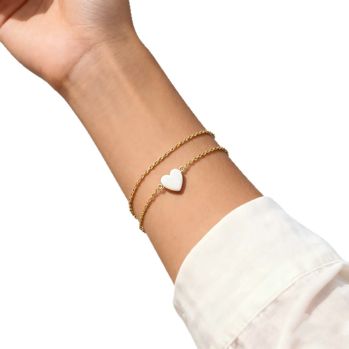 Elegant Heart Charm Bracelet Stornfield