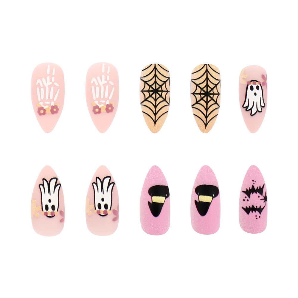 Halloween-Themed Press-On Nail Art Kit Stornfield