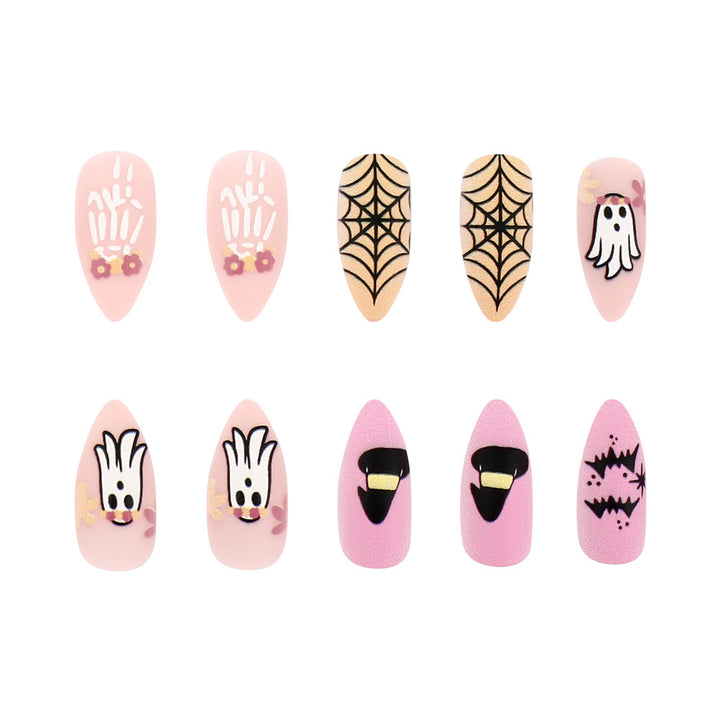 Halloween-Themed Press-On Nail Art Kit Stornfield