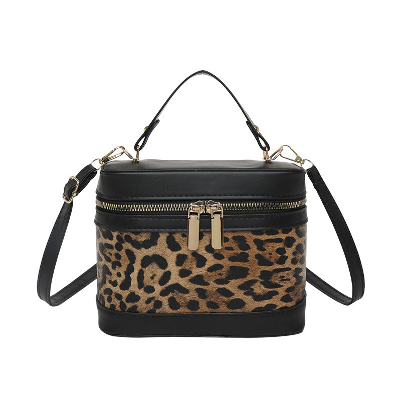 WoChic Leather and Fabric Crossbody Bag Stornfield