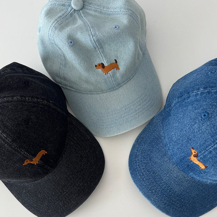 Women's Casual Embroidered Dog Theme Baseball Cap Stornfield