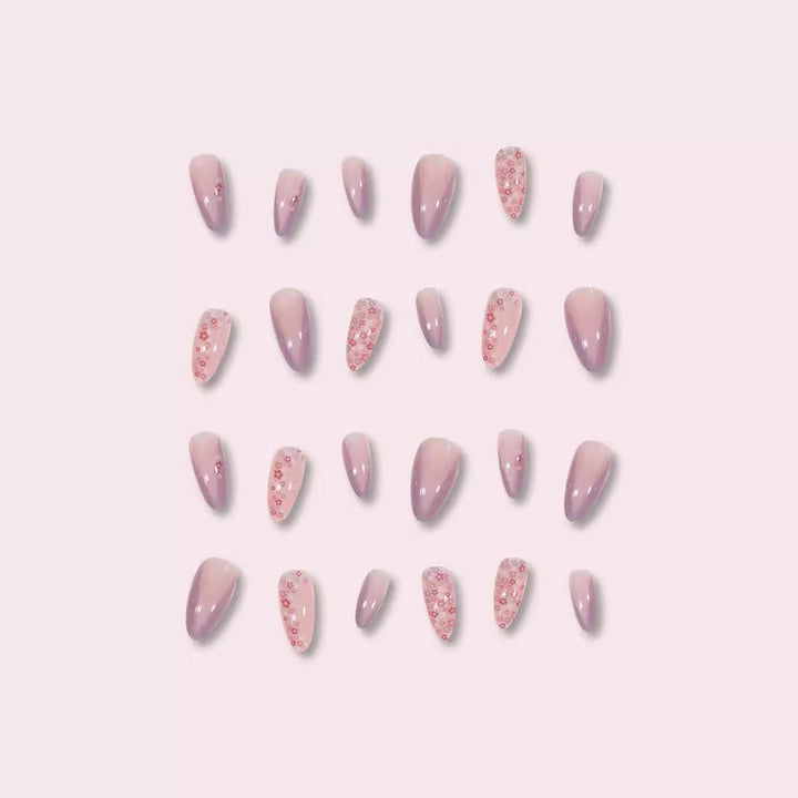 Floral Design Stiletto Press-On Nails Stornfield 1789086021