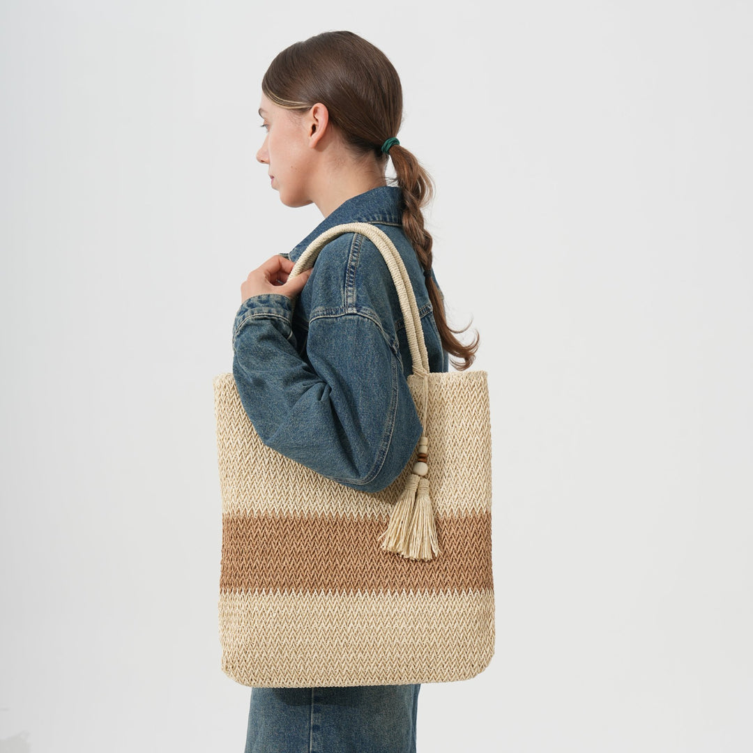 Exclusive and Handmade Beach Bag with Fringes Stornfield