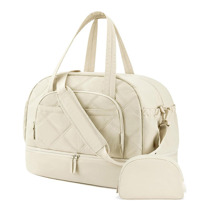 Multifunctional Quilted Travel Bag with Removable Cosmetic Pouch Stornfield