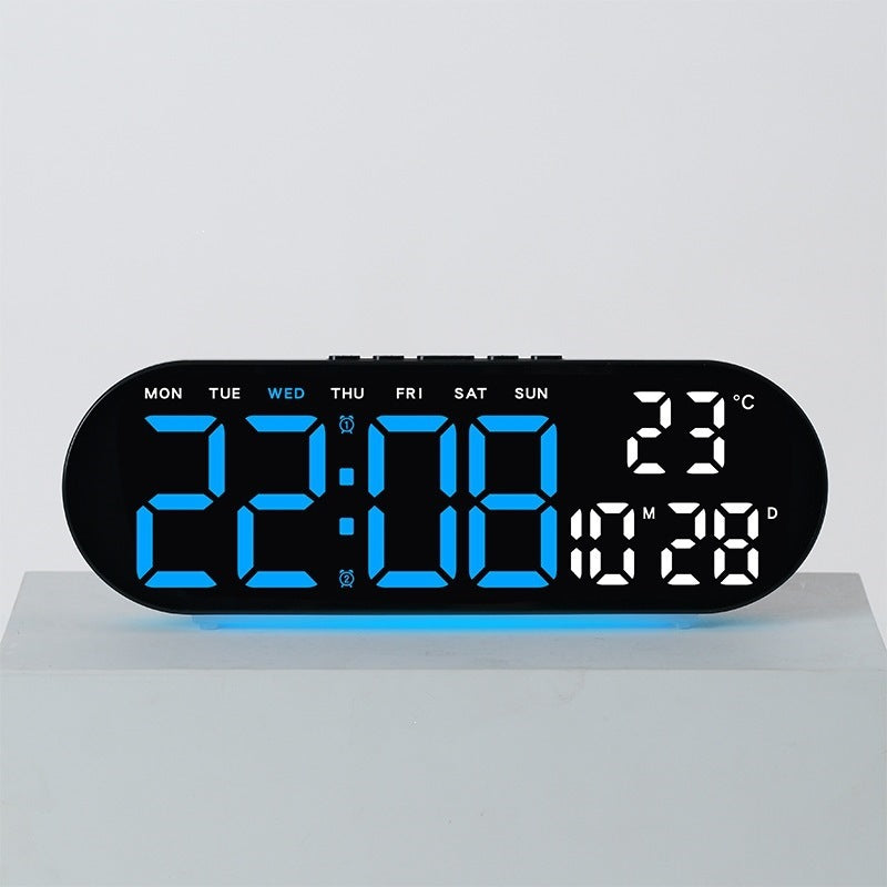 Digital alarm clock with multifunctional LED display and integrated thermometer function Stornfield