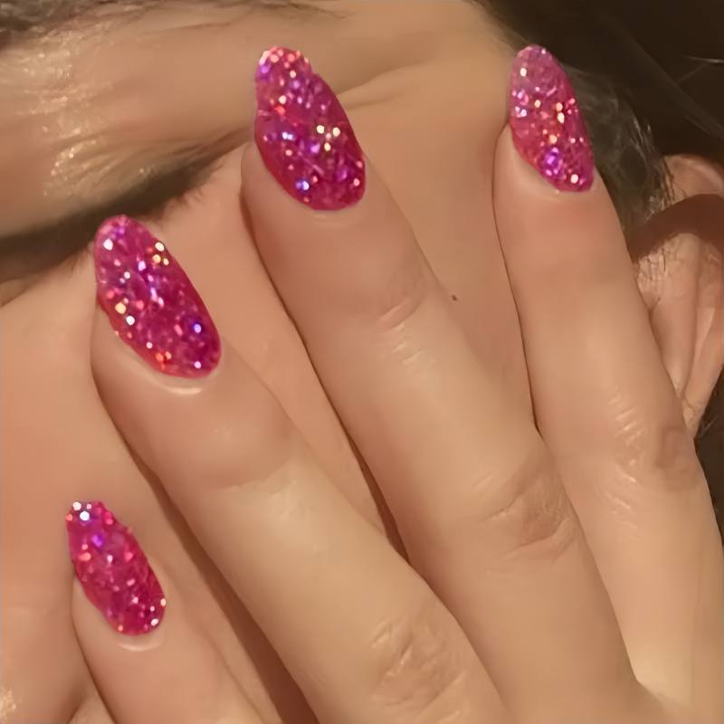 Glittering Stiletto Press-On Nail Tips Stornfield