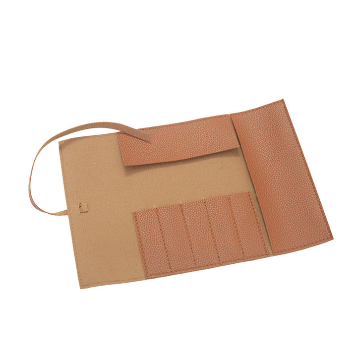 Leather Pencil Roll Organizer