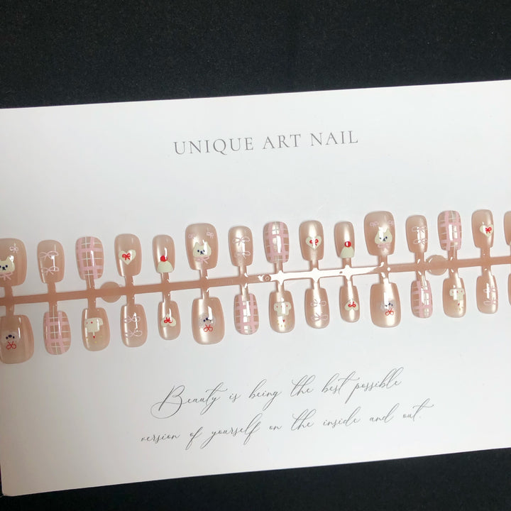 Decorative Themed Press-On Nail Set 1790745539