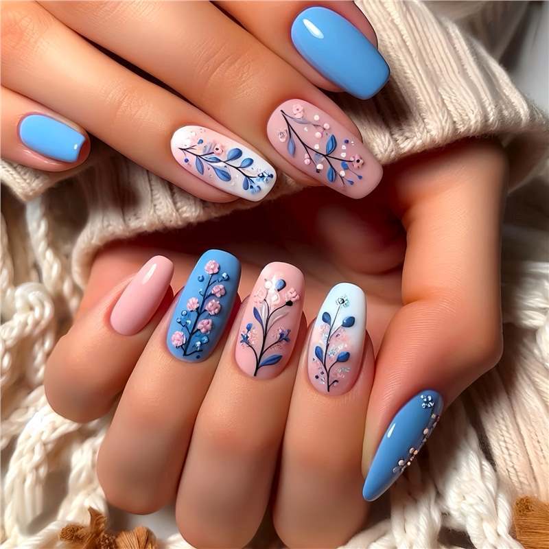 Artistic Floral Design Press-On Nails Stornfield 1788434359