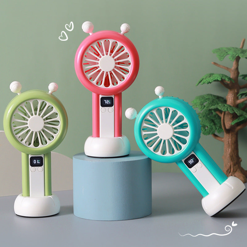 Unisex Portable USB Table Fan with Digital Speed Display Stornfield