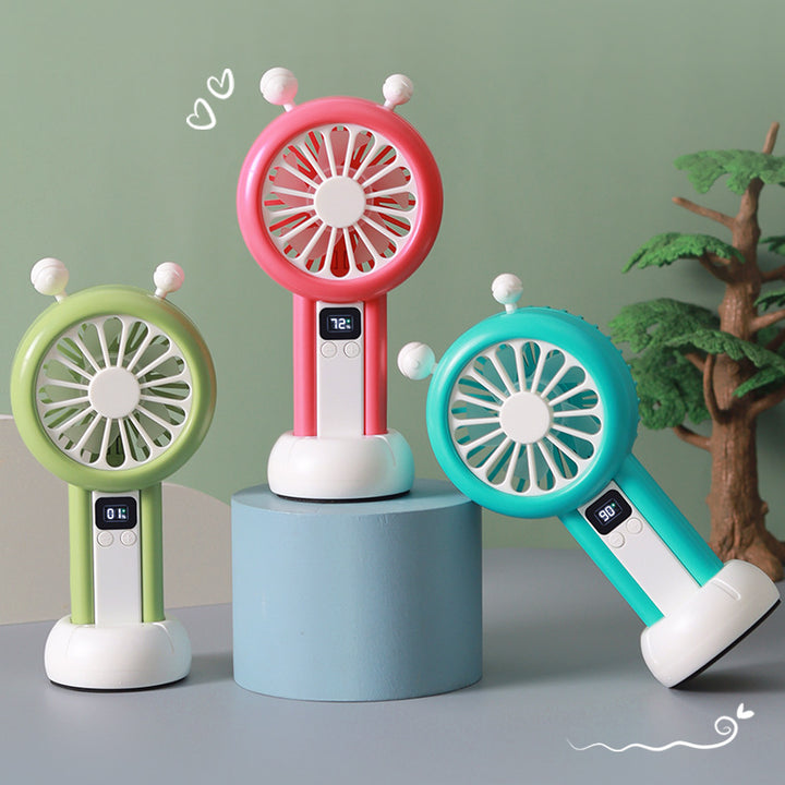 Ladies portable mini fan with LCD display from Stornfield