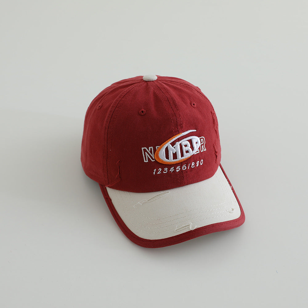 Men's Distressed Cotton Logo Baseball Cap Stornfield