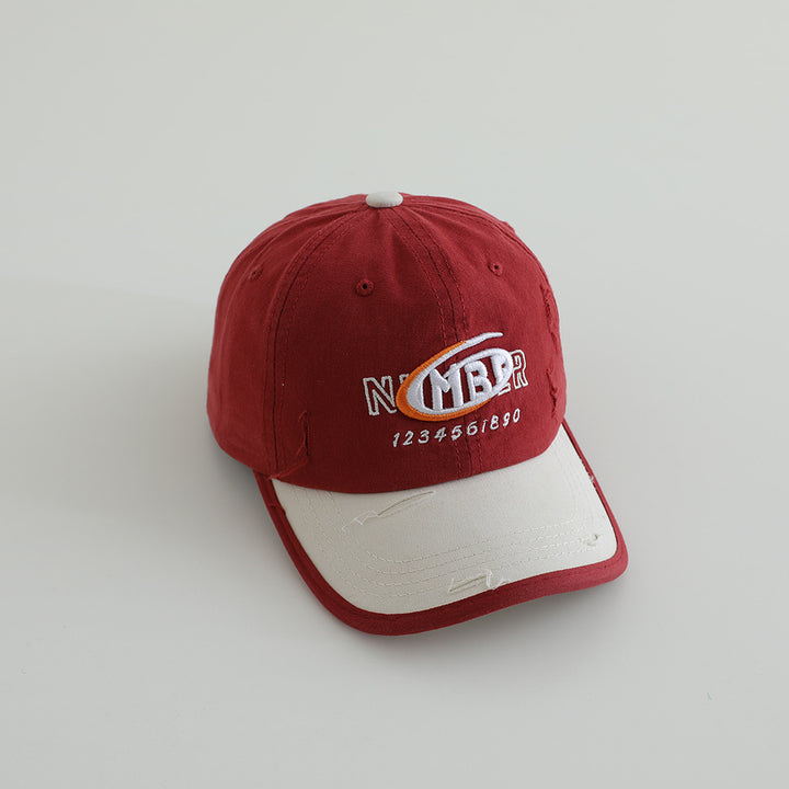 Men's Distressed Cotton Logo Baseball Cap Stornfield