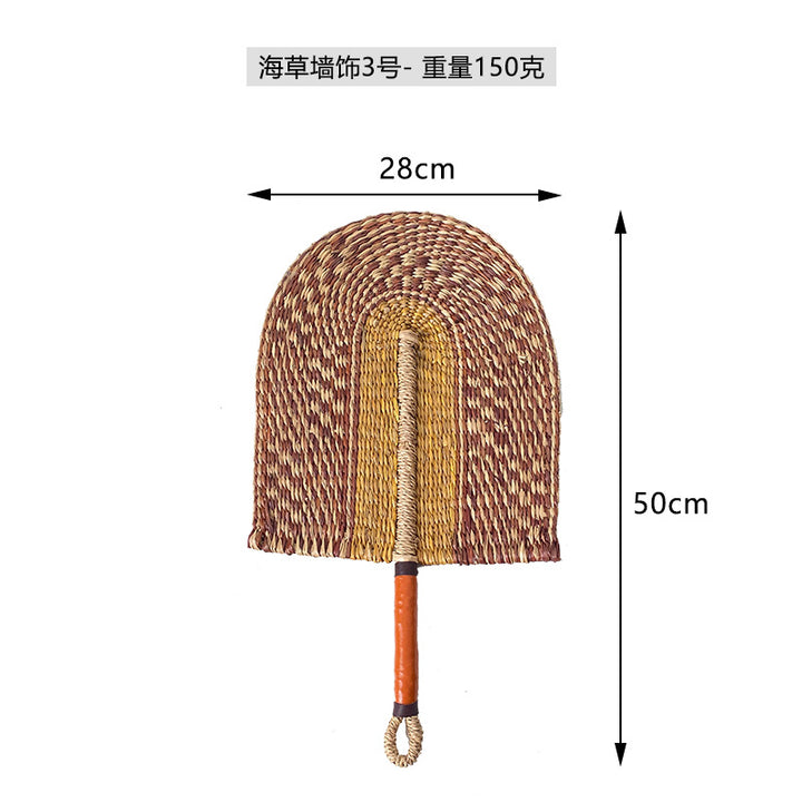 Ladies hand-woven fan made of natural material Stornfield