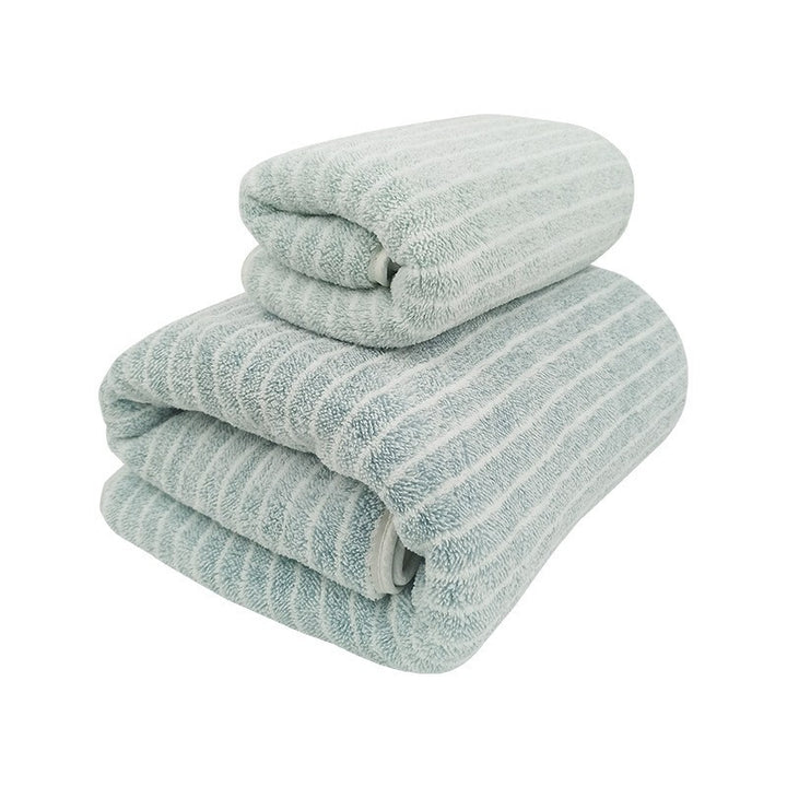 Terry Towel Set With Luxurious Striped Pattern Stornfield