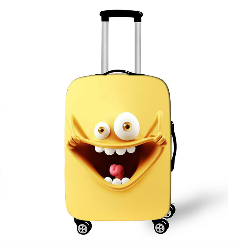Unisex Hard-shell suitcase with funny cartoon face Stornfield