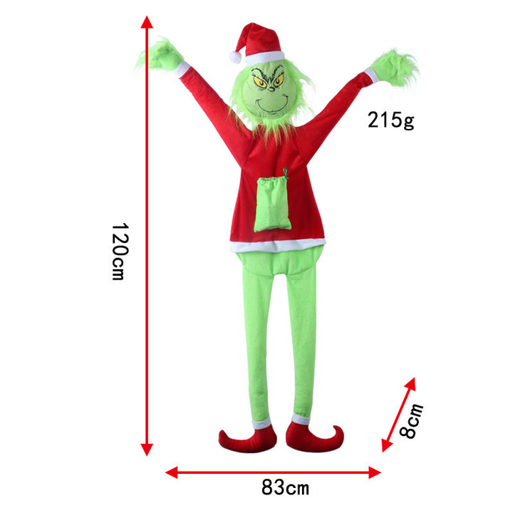 Funny Christmas stocking with Grinch design