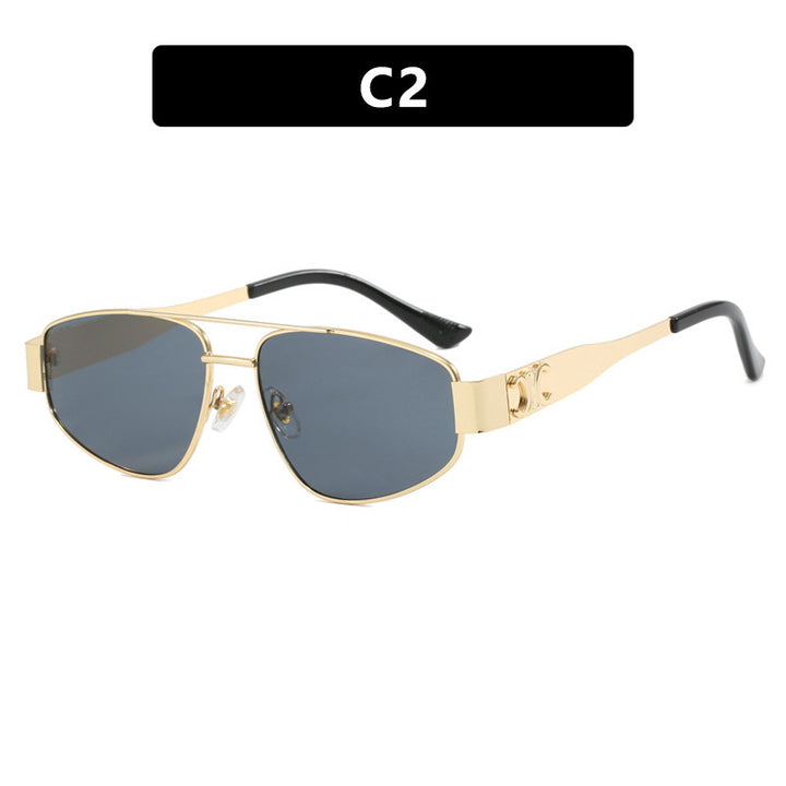 Ladies sporty sunglasses with polarized lenses and elegant metal frame Stornfield