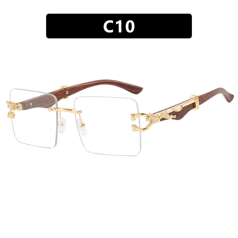 Ladies elegant square sunglasses with high-quality wooden frame Stornfield