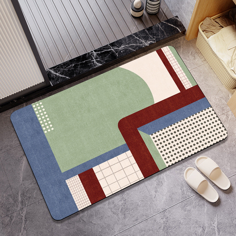Non-Slip Modern Bath Mat Stornfield