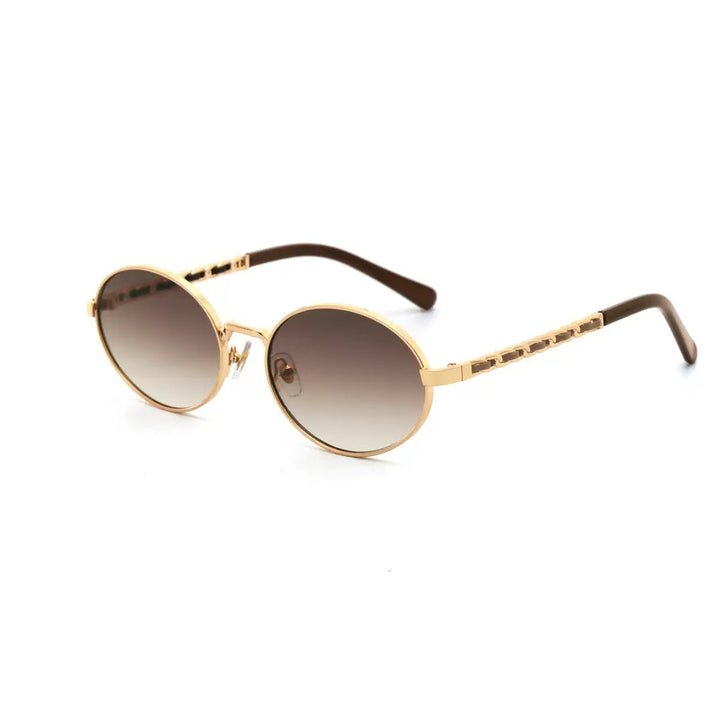 Women's elegant round sunglasses with luxurious frame and comfortable temples Stornfield