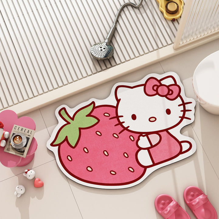 Cartoon-Themed Bath Mat