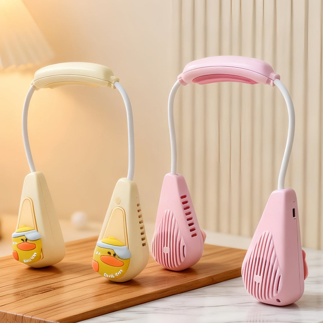 Ladies Portable Neck Fan with Cute Animal Design Stornfield