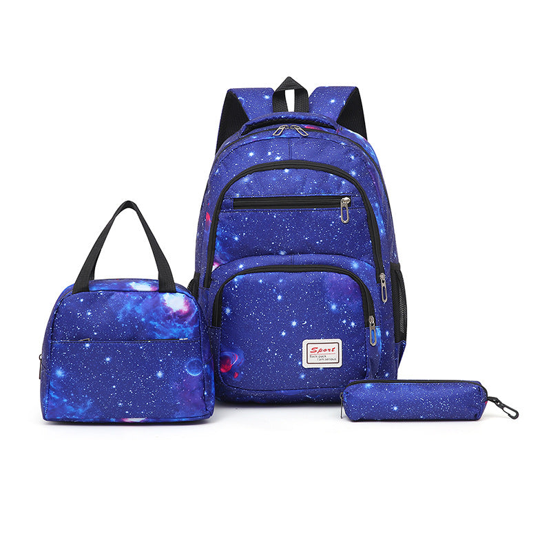 Galaxy pattern school backpack set Stornfield