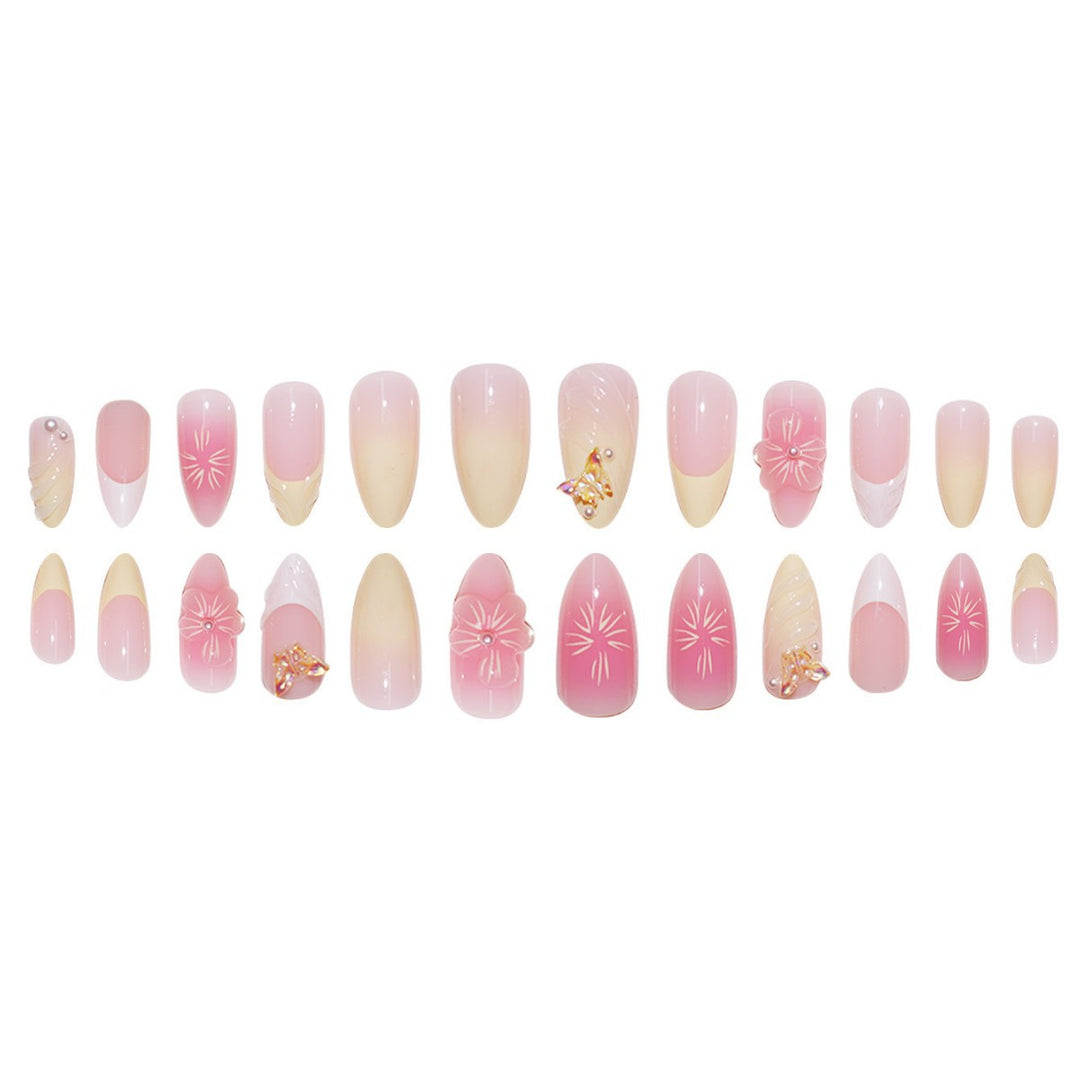 Floral-Inspired Decorative Press-On Nail Extensions Stornfield