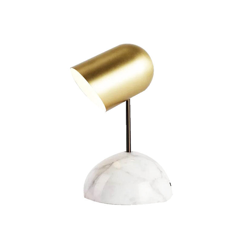 Stylish Table Lamp with Marble Base and Adjustable Shade