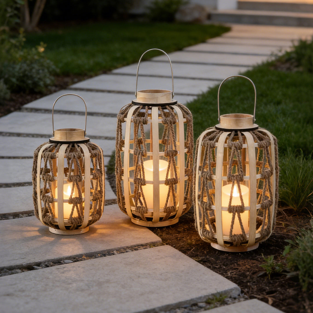 Decorative Rattan Lantern Stornfield