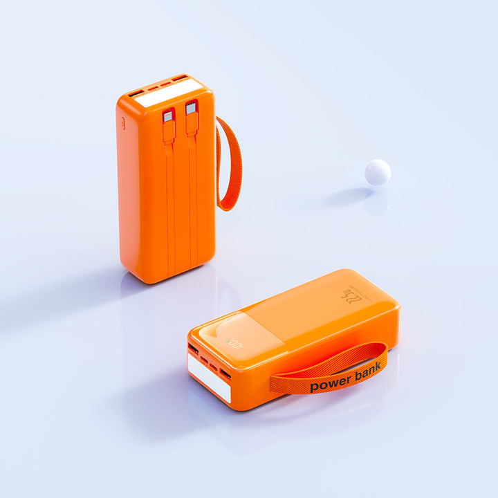 Portable power bank with integrated cable management and fast charging function Stornfield