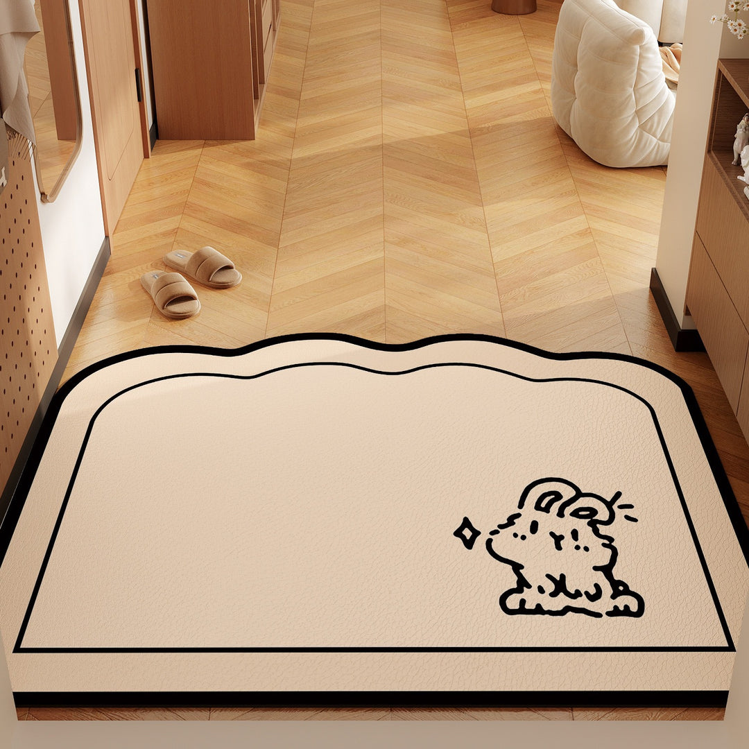 Playful Bunny-Themed Mat