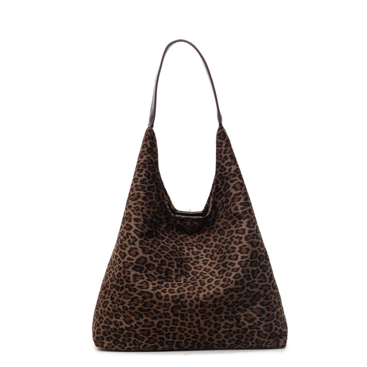 Suede Leopard Print Hobo Bag Stornfield