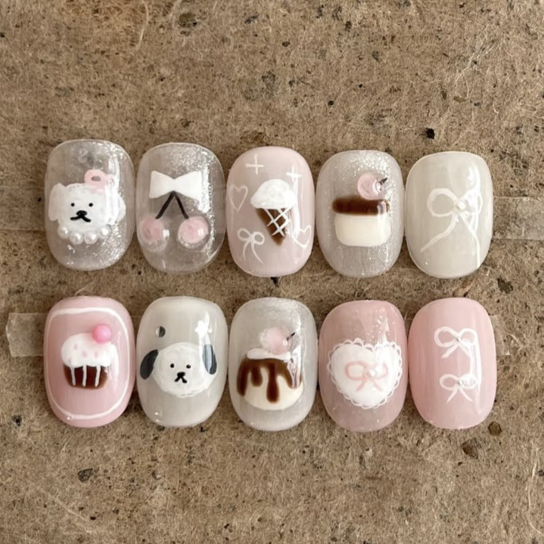 Cute Themed Press-On Nail Set