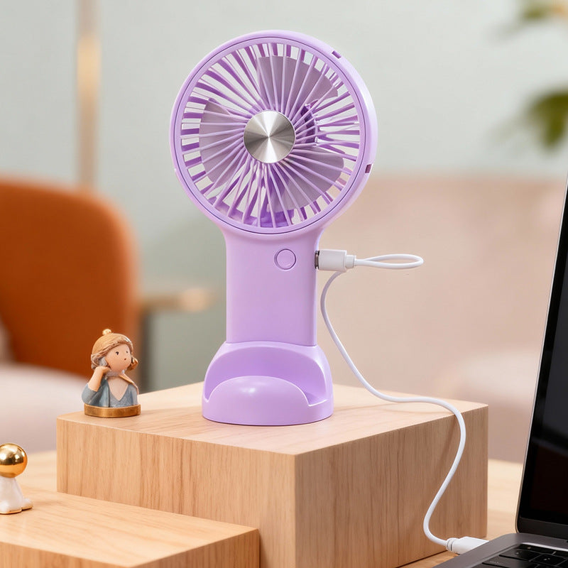 Women's portable handheld fan with variable speed control and ergonomic design Stornfield