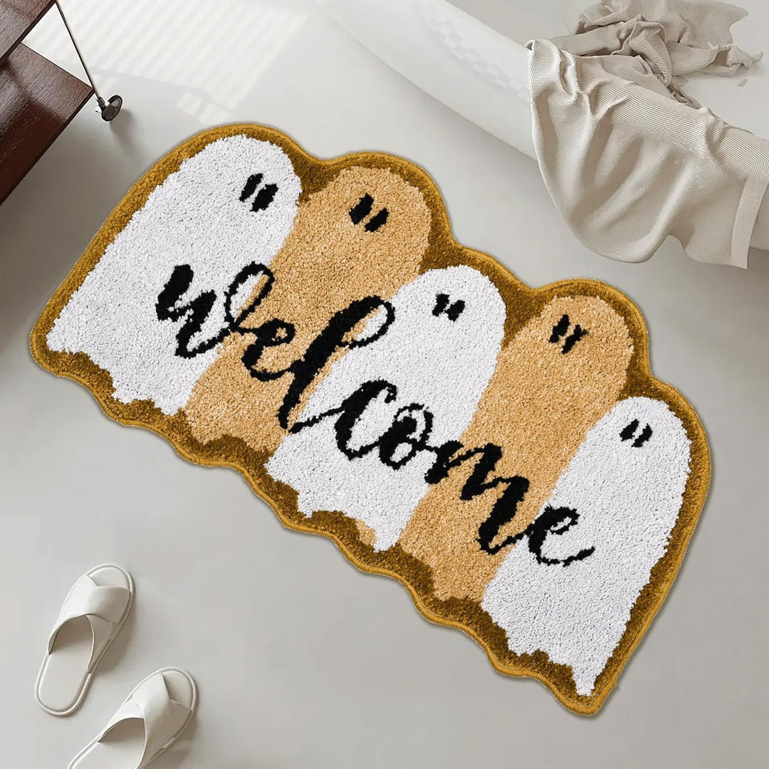 Halloween-Themed Ghost Bath Mat Stornfield