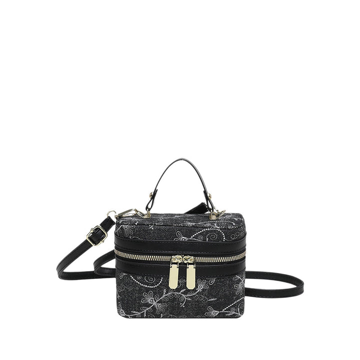Floral Embellished Cosmetic Bag