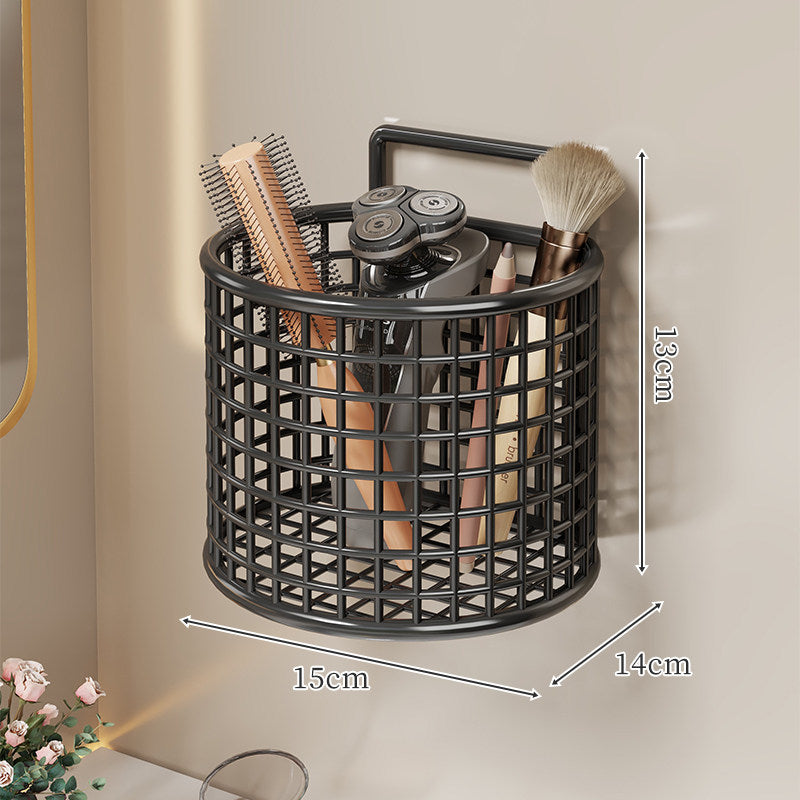 Ventilated Plastic Hanging Wall Storage Basket for Bathroom Vanity