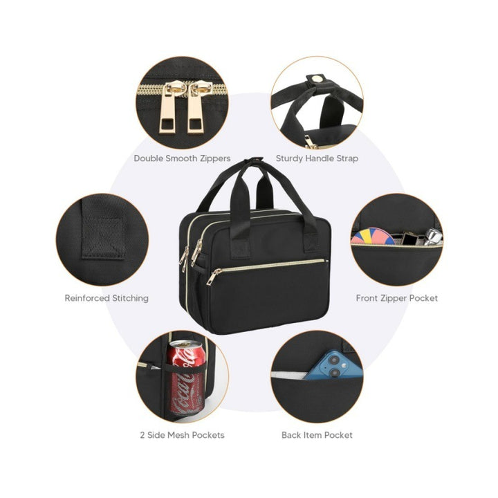 Multifunctional Cosmetic Bag with Intelligent Partition Stornfield