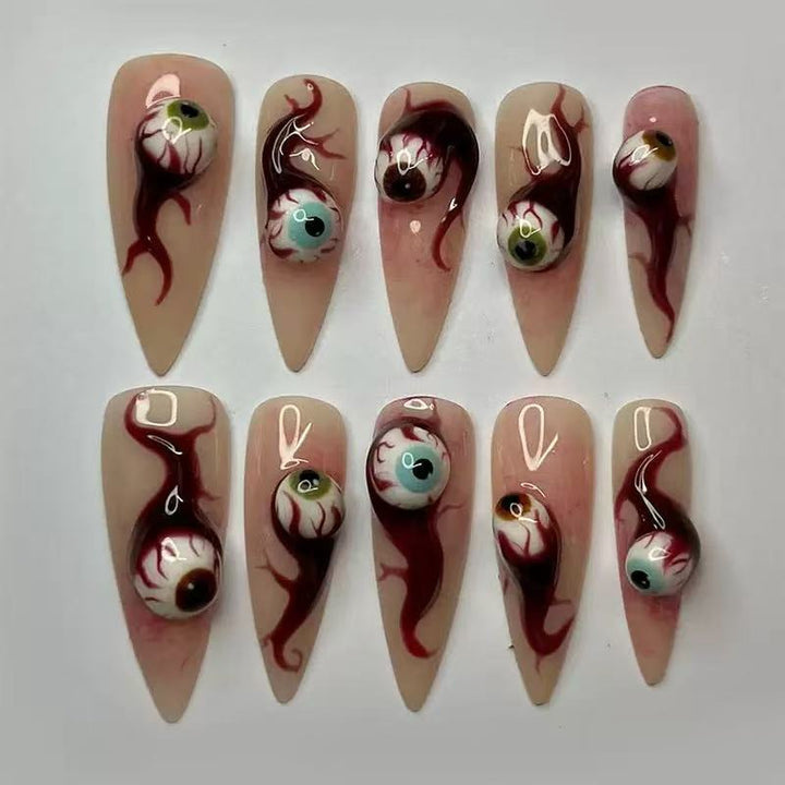 Halloween-Themed Press-On Nail Set Stornfield