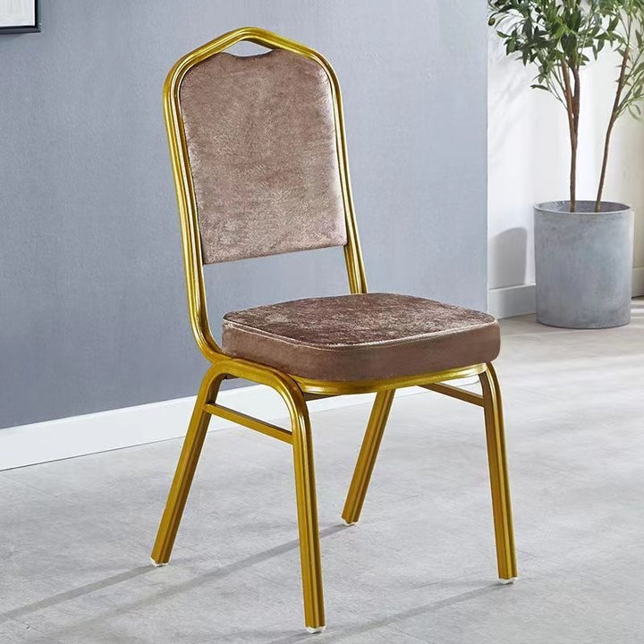 Elegant Upholstered Dining Chair with Gold Frame Stornfield