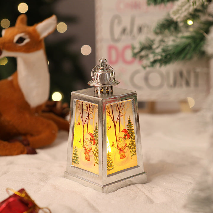 Decorative Christmas lantern with winter motifs Stornfield