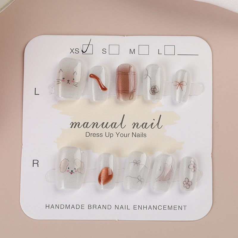 Artisanal Press-On Nail Set Stornfield