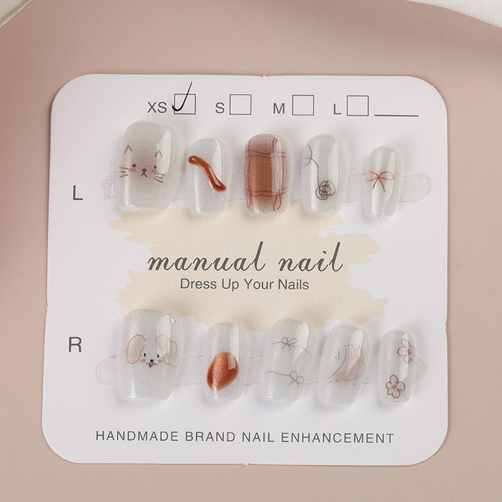 Artisanal Press-On Nail Set Stornfield