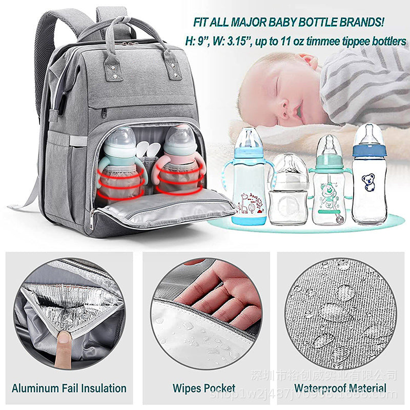 Multi-Functional Diaper Backpack with Insulated Compartment Stornfield