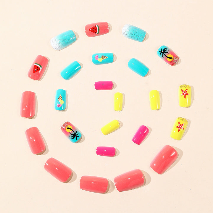 Summer-Inspired 3D Nail Art Set Stornfield