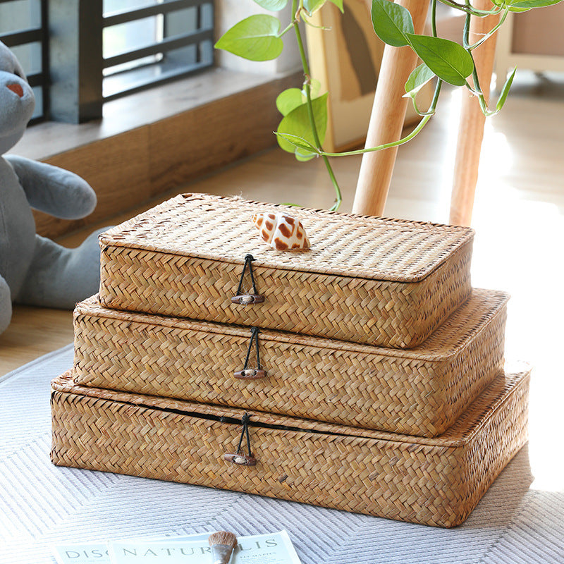 Unisex Handwoven Storage Box with Lid Stornfield