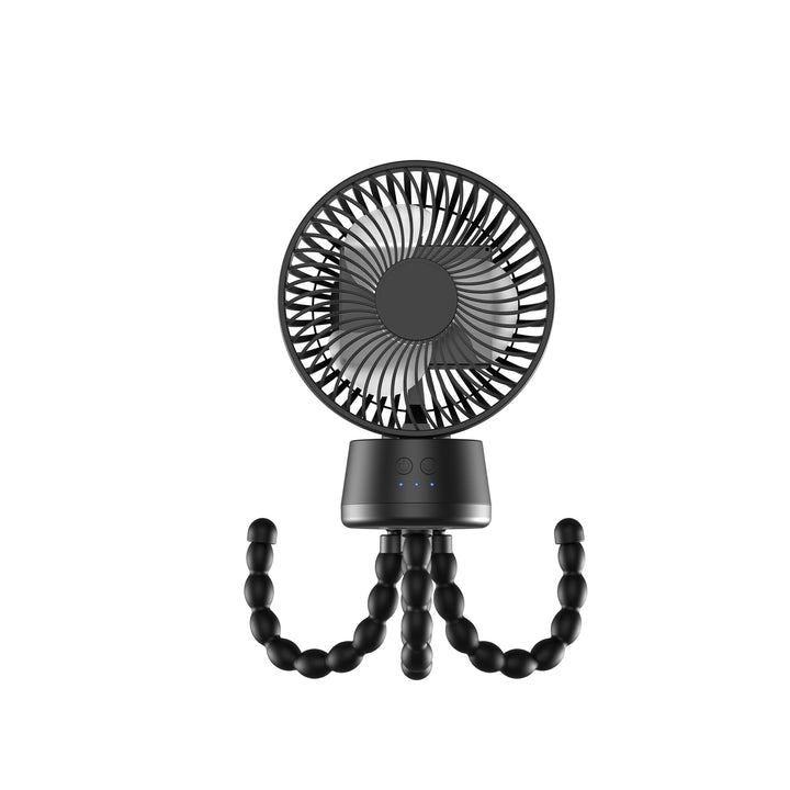 Unisex nan portable rechargeable desk fan with flexible tripod legs and quiet brushless motor Stornfield